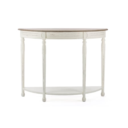 Baxton Studio Vologne Traditional White Wood French Console Table 112-6036